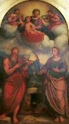 Girolamo Troppa Madonna and Child in glory with Spain oil painting artist